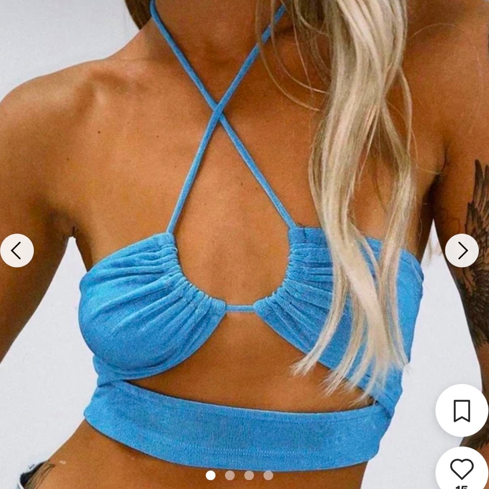 Princess Polly Vanessa Top Blue